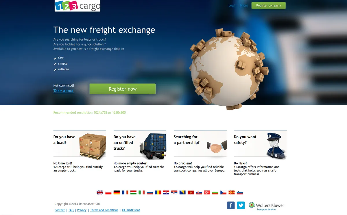123cargo screenshot
